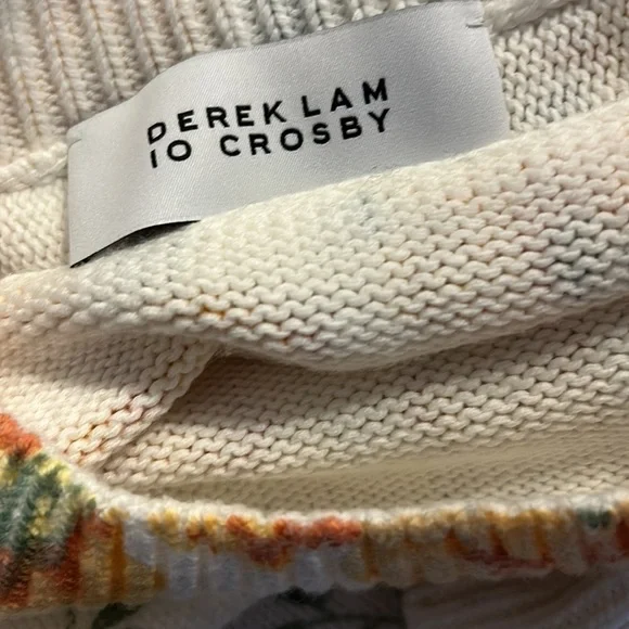 Derek Lamb 10 Crosby Floral Cropped Sweater - Picture 5 of 5